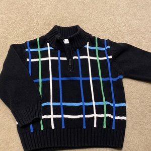 Black Hartstrings Quarter Zip Sweater Boys Size 4